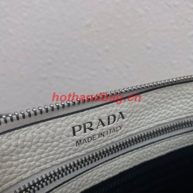 Prada Leather shoulder bag 1BH050 white