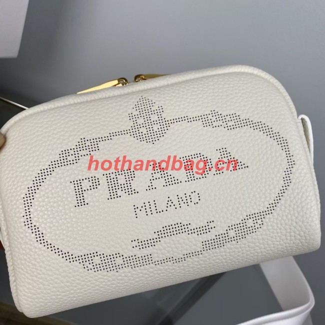 Prada Medium leather bag 1BH187 white