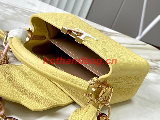 Louis Vuitton Capucines Mini M21798 Jaune Plume Yellow