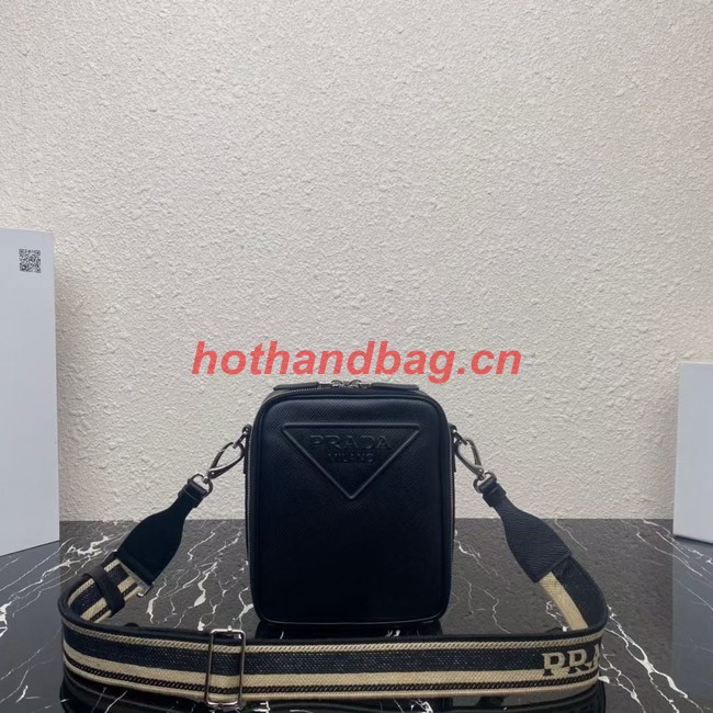 Prada Saffiano leather shoulder bag 2VH154 black