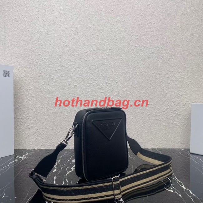 Prada Saffiano leather shoulder bag 2VH154 black