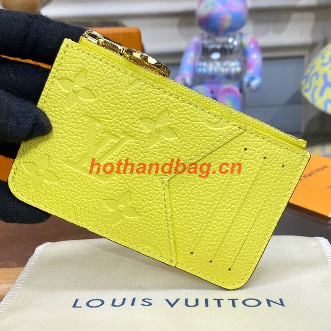 Louis Vuitton Romy Card Holder N81880 Yellow