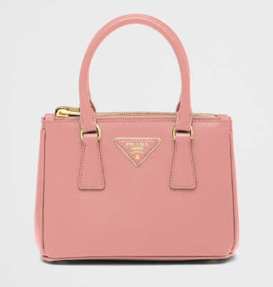 Prada Galleria Saffiano leather mini-bag 1BA906 pink