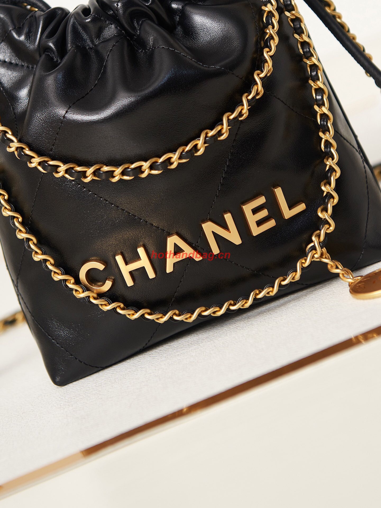 CHANEL 22 MINI HANDBAG AS3980 black