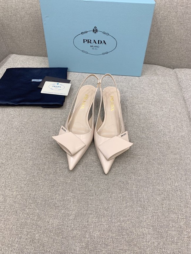 Prada Soft padded leather slingback pumps 93225-5