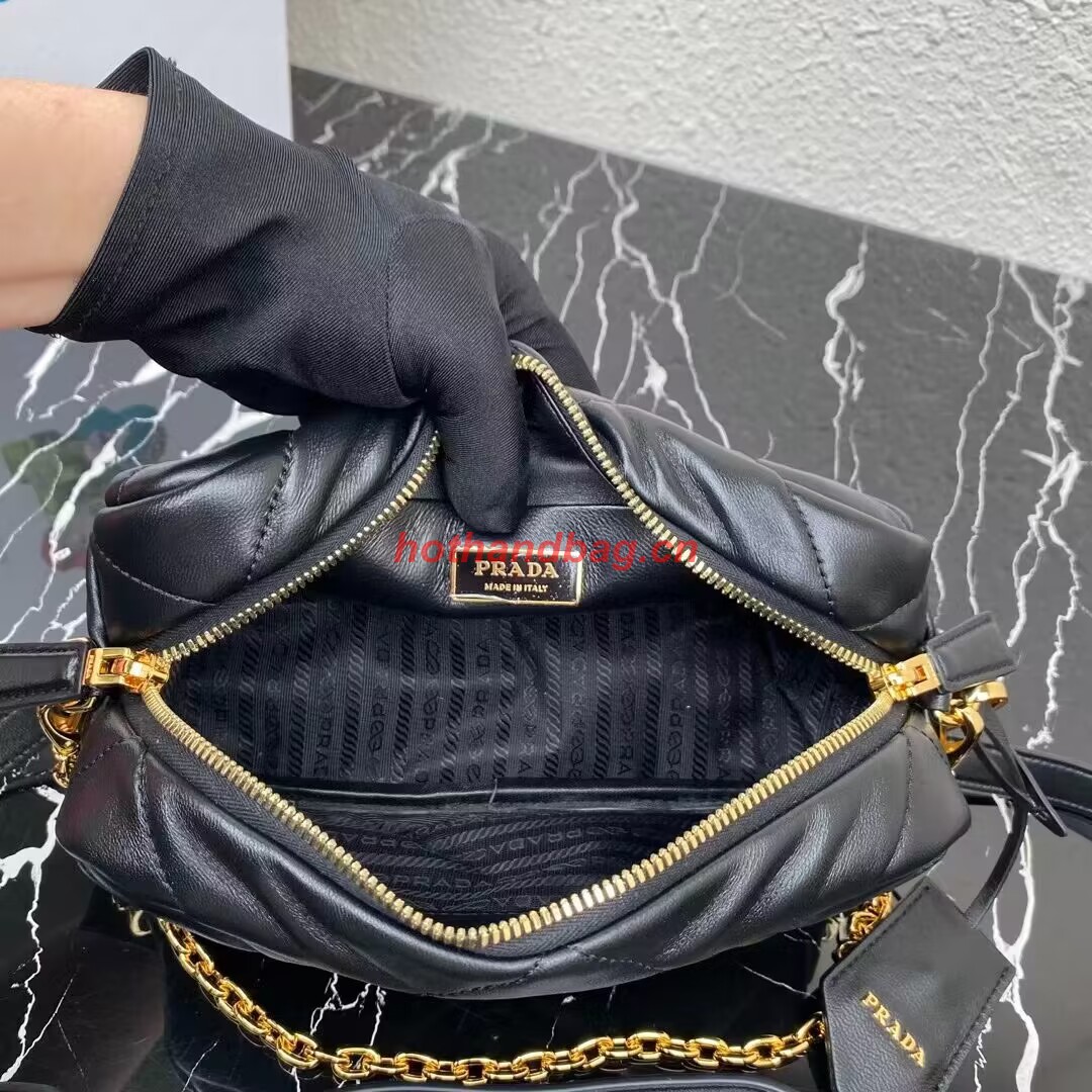 Prada Small nappa leather bag 1HH097 black