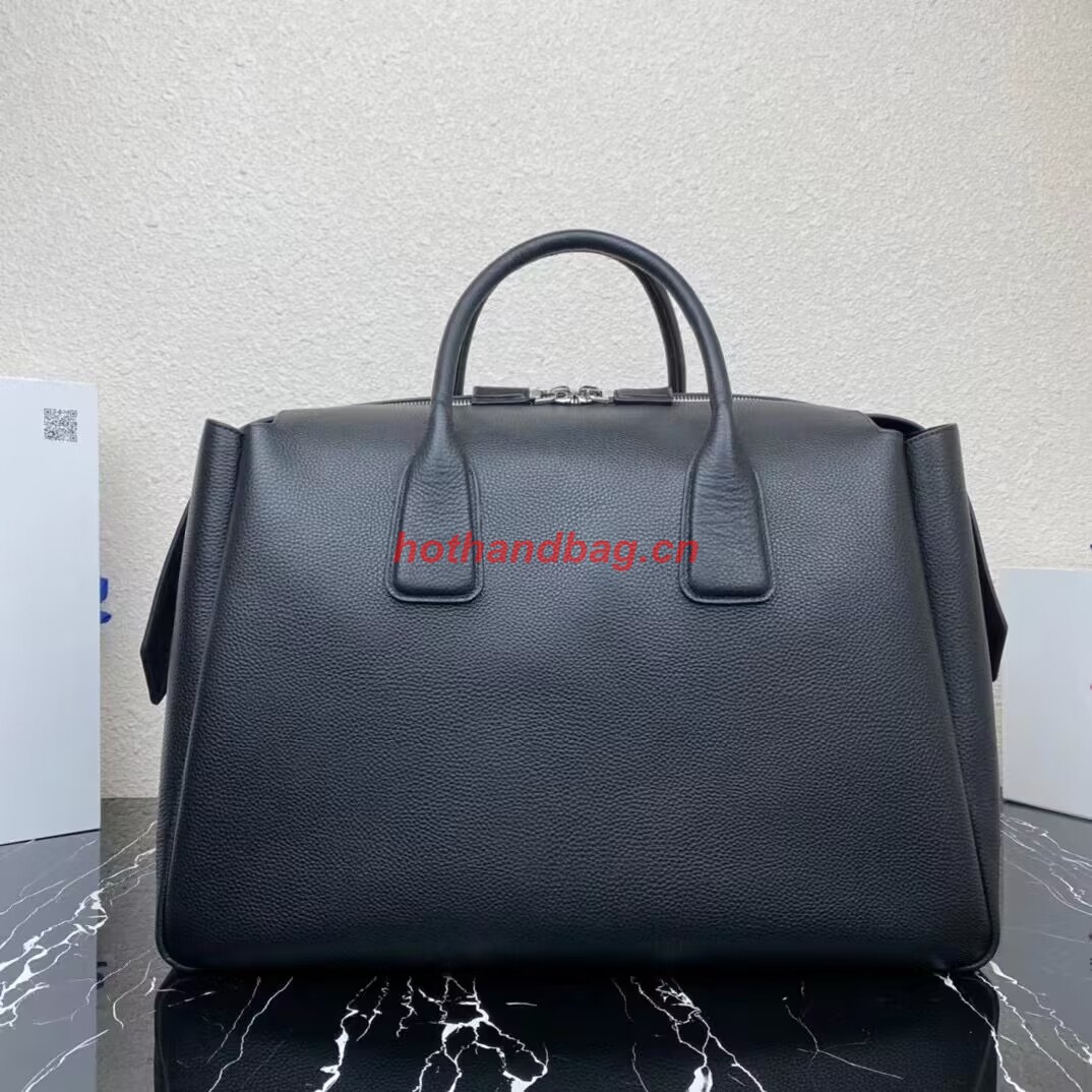 Prada leather tote bag with 2NV995 black