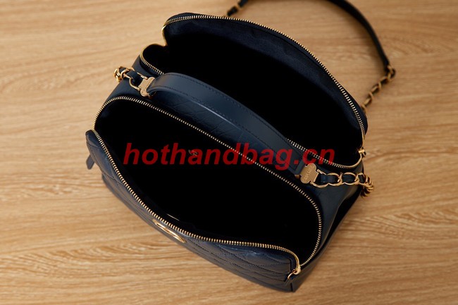 Chanel BOWLING BAG AS3740 Dark Blue