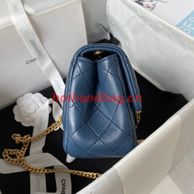 Chanel MINI FLAP BAG AS4040 blue