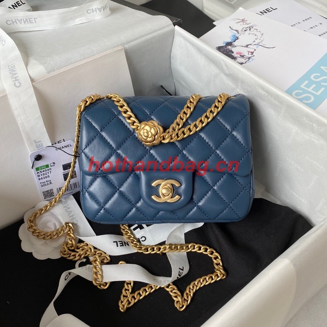 Chanel MINI FLAP BAG AS4040 blue