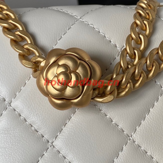 Chanel MINI FLAP BAG AS4040 white