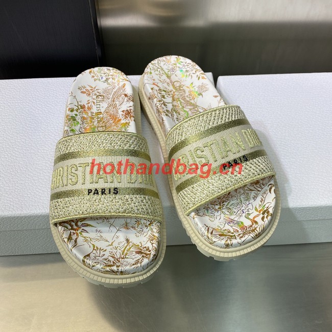 Dior DWAY SLIDE Embroidered Cotton 93280-4