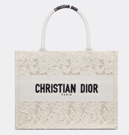 MEDIUM DIOR BOOK TOTE Effect M1296ZSEL White