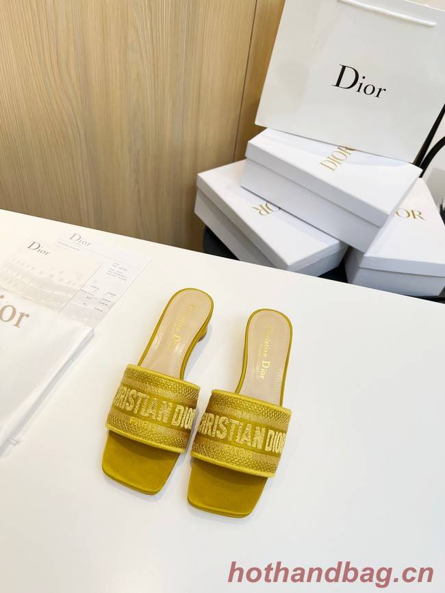 Dior DWAY SLIDE Embroidered Cotton 93320-3