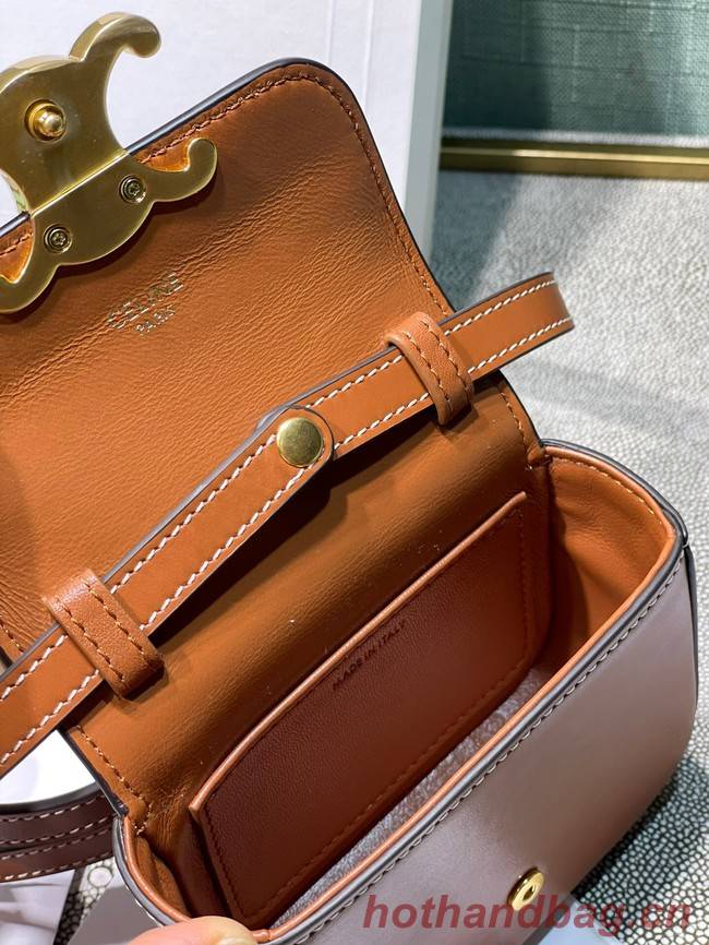 Celine MINI TRIOMPHE IN CALFSKIN 10I512 tan