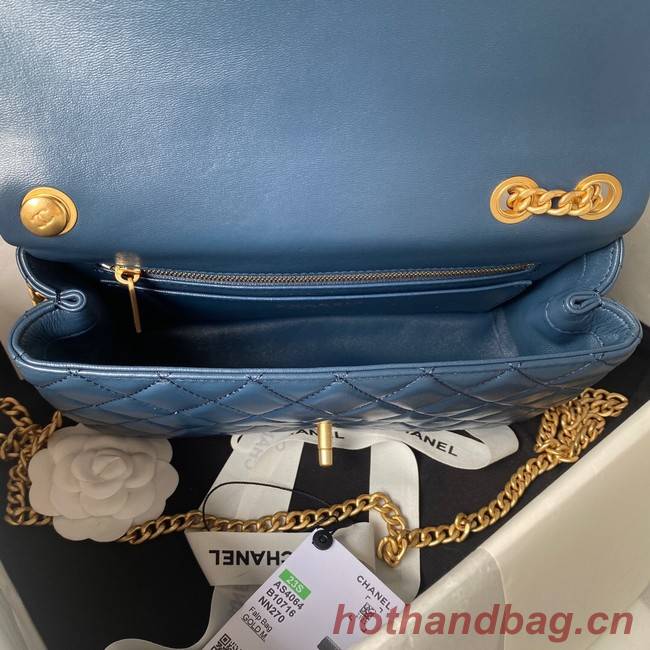 Chanel SMALL FLAP BAG AS4064 dark blue