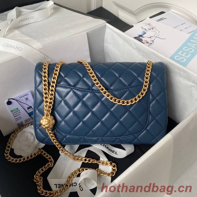 Chanel SMALL FLAP BAG AS4064 dark blue