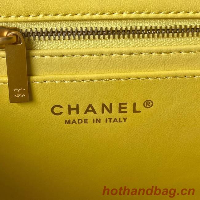 Chanel SMALL FLAP BAG AS4064 yellow