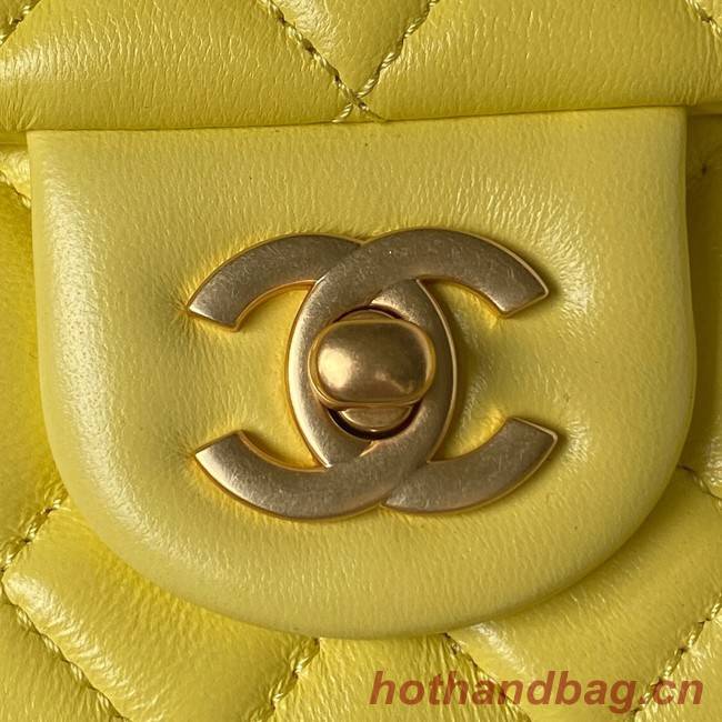 Chanel SMALL FLAP BAG AS4064 yellow