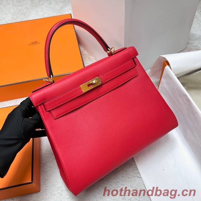 Hermes BOX Leather KL28 red