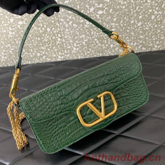 VALENTINO GARAVANI Loco Calf leather bag 2A0K30 green