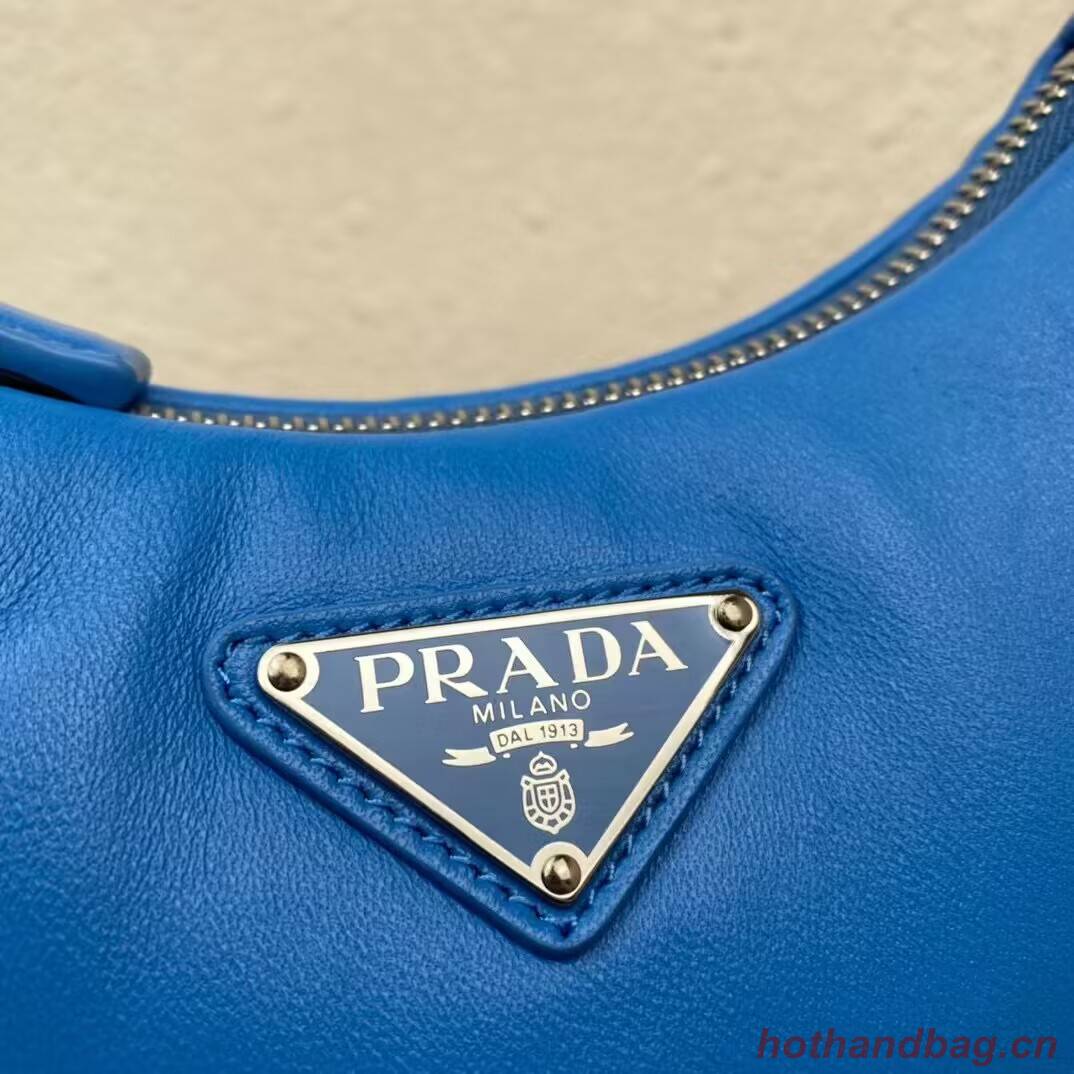 Prada Padded nappa-leather Re-Edition 2005 shoulder bag 1BH204 blue