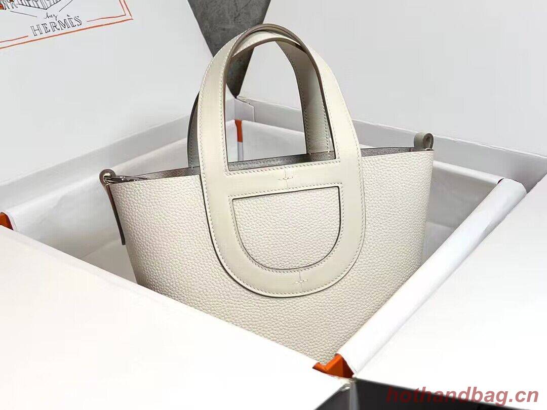 Hermes Original Togo Leather Bag H3602 White