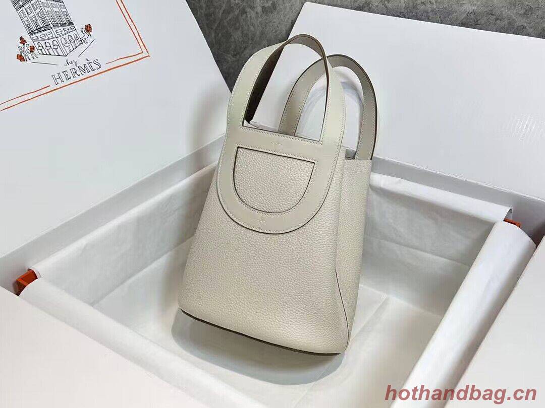 Hermes Original Togo Leather Bag H3602 White