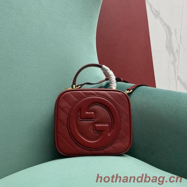 Gucci Blondie top handle bag 744434 wine