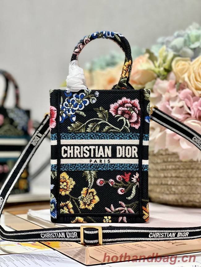 MINI DIOR BOOK TOTE PHONE BAG Embroidery S5555CES-6