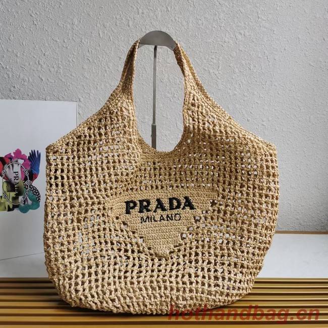 Prada Crochet tote bag 1BG424 apricot