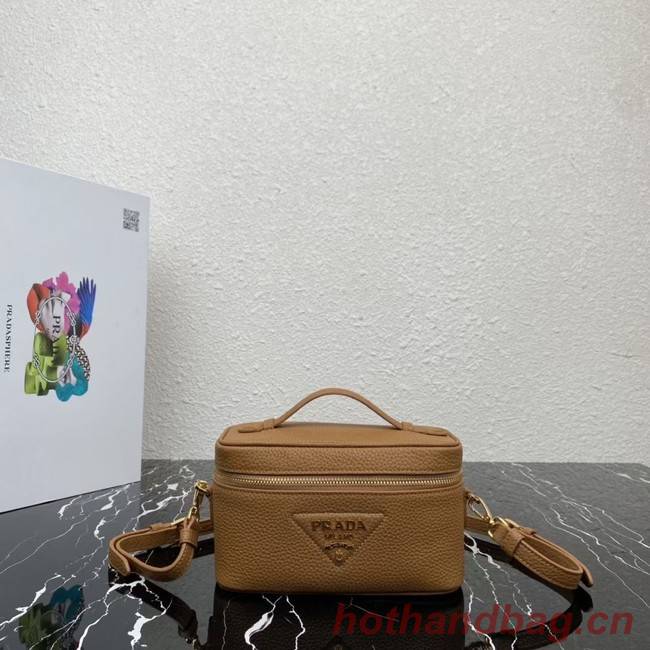 Prada Leather mini-bag 1BH202 Caramel