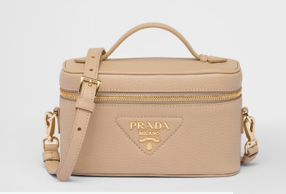 Prada Leather mini-bag 1BH202 Sand Beige