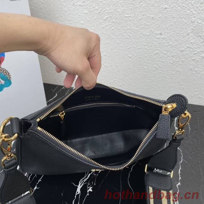 Prada Leather shoulder bag 1BC178 black