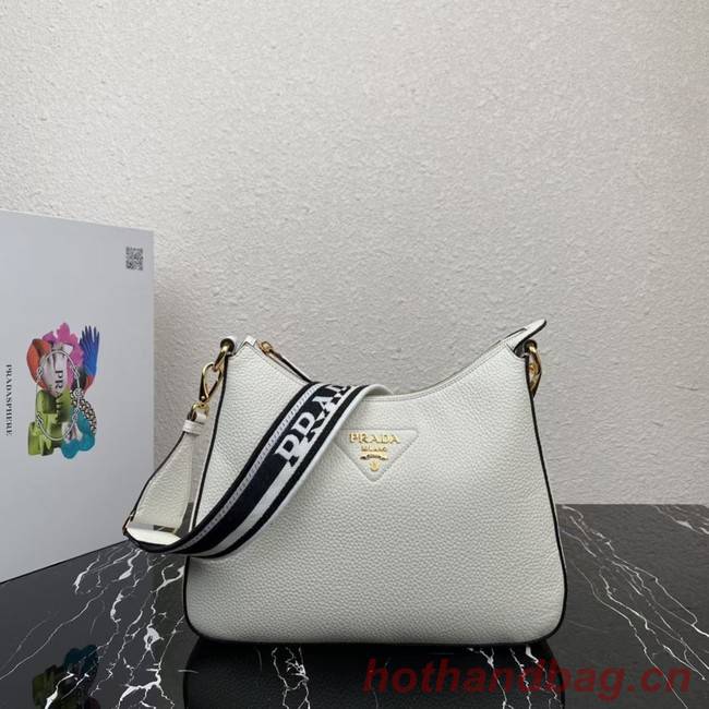 Prada Leather shoulder bag 1BC178 white