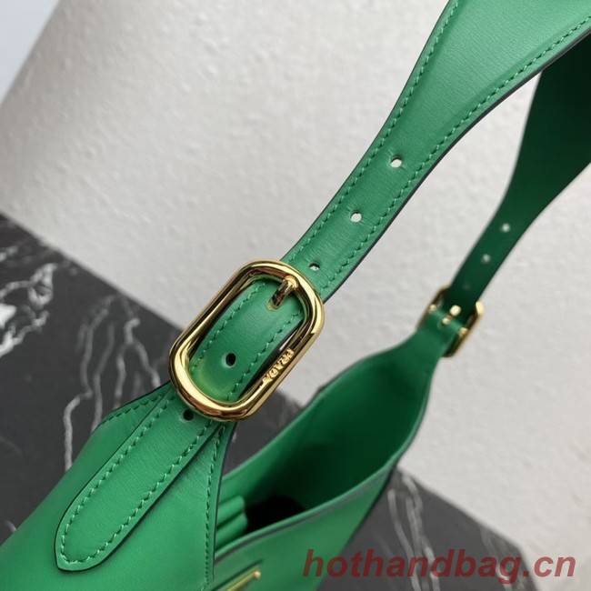 Prada Leather shoulder bag 1BC179 green