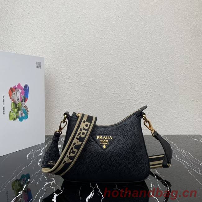 Prada Leather shoulder bag 1BH193 black