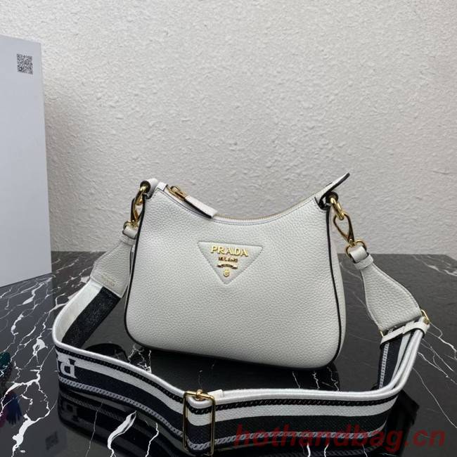 Prada Leather shoulder bag 1BH193 white