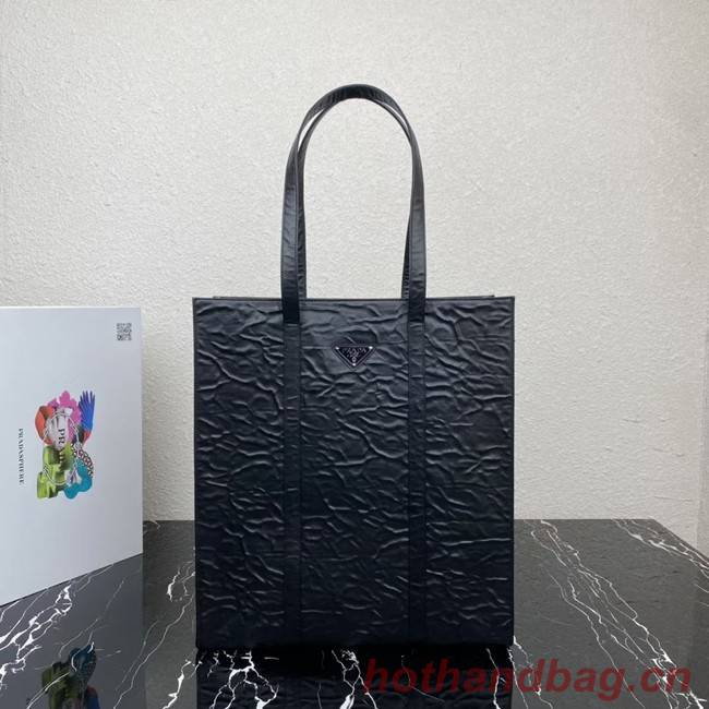 Prada Medium antiqued nappa leather tote bag 1BG587 black