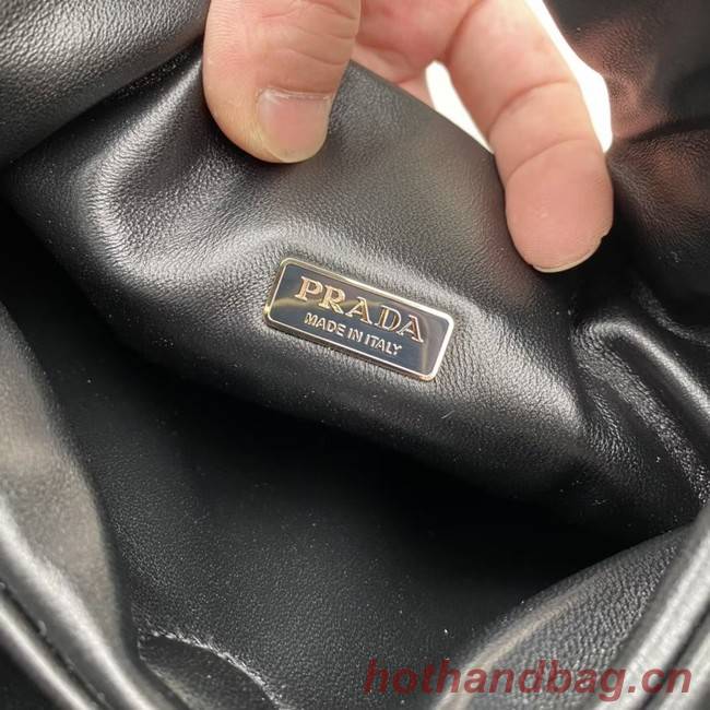 Prada Medium padded Soft nappa leather bag 1BG413 black 