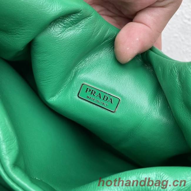 Prada Medium padded Soft nappa leather bag 1BG413 green