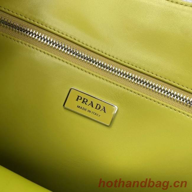 Prada Small antique nappa leather tote 1BG459 yellow