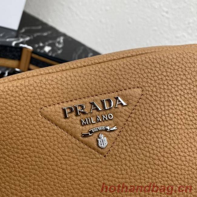 Prada Leather shoulder bag 1BH192 Caramel