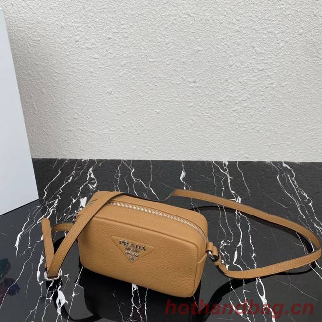 Prada Leather shoulder bag 1BH192 Caramel