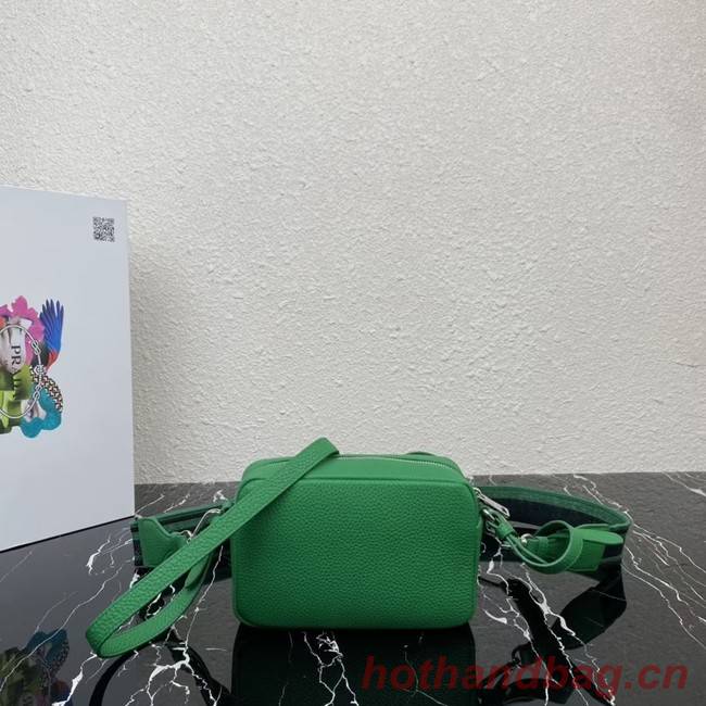 Prada Leather shoulder bag 1BH192 green