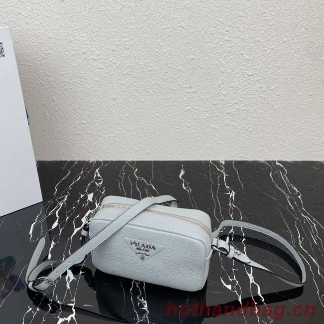 Prada Leather shoulder bag 1BH192 light blue