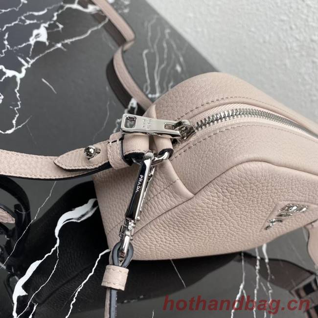 Prada Leather shoulder bag 1BH192 light gray