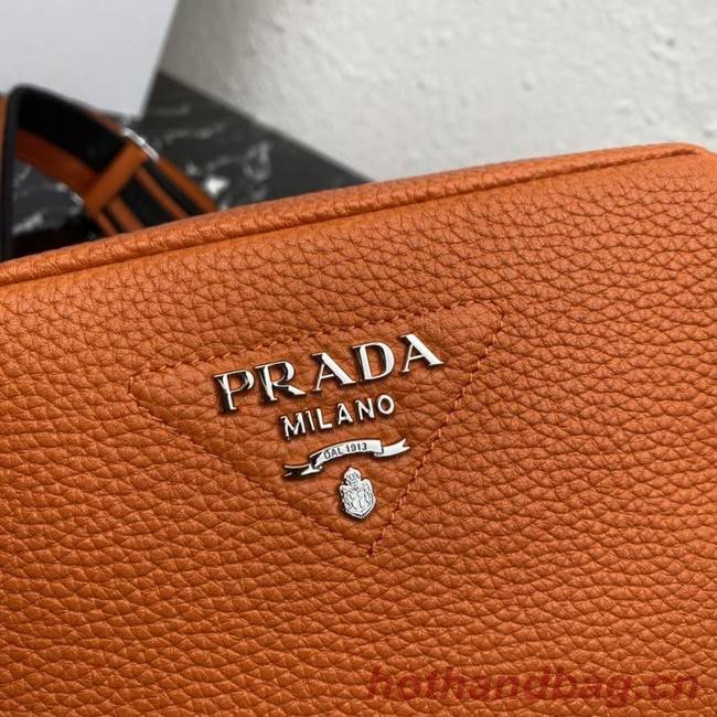 Prada Leather shoulder bag 1BH192 orange