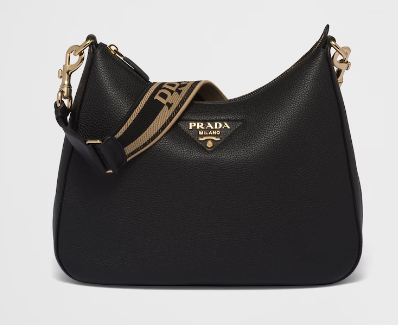 Prada Leather shoulder bag 1BC178 black