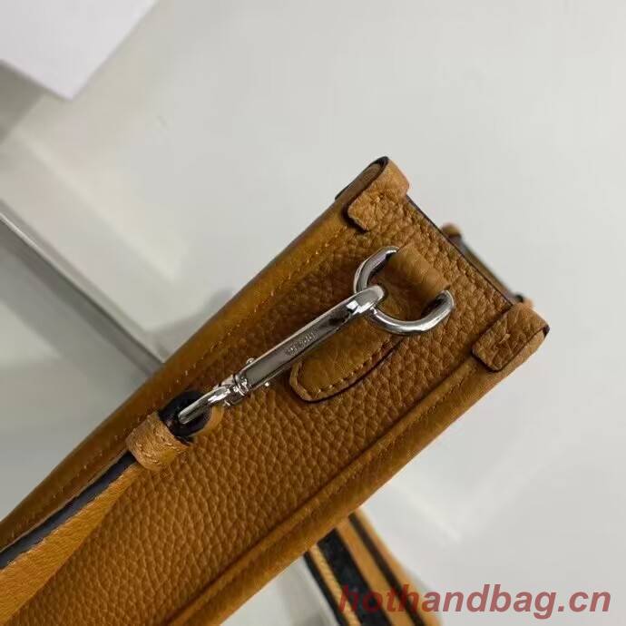 Prada Leather mini shoulder bag 1BH191 Caramel